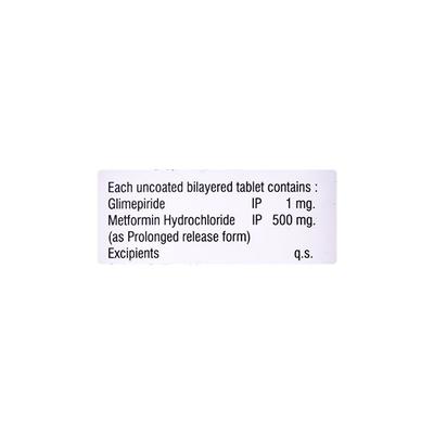 COGNIPRIDE M 1mg Tablet 10's - Diabetes-Ant