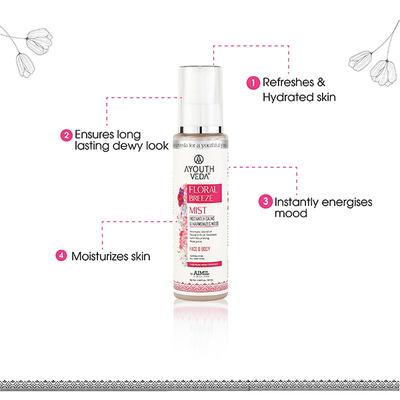 Ayouthveda Floral Breeze Mist 100 ml - Face Mists
