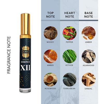 Ajmal Essence Xii Long-Lasting Concentrated Perfume Gift For Men And Women 10 ml - Deodorants/Roll-Ons