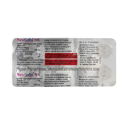 NEUGABA MN Tablet 10's - Neuropathic Pain-Dru