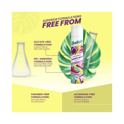 Batiste Dry Shampoo HAPPY 90S 200 ml - Dry Shampoos & Conditioners