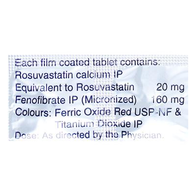 LIPITAS F 20 Tablet 10's - High Cholesterol-Dys