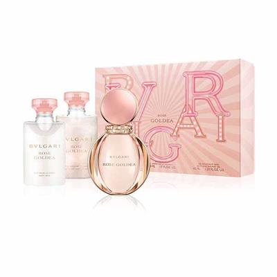 Bvlgari Rose Goldea Gift Set (EDP50ml + SG40ml + BL40ml) 130 ml - Women Perfumes (Edt/Edp)