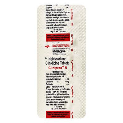 Cilnipres N Tablet 10'S - Hypertension-Cal
