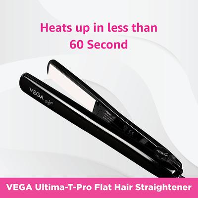 VEGA Ultima T Pro Hair Straightener (VHSP-01 ) Black 1 gm - Straighteners