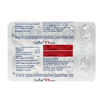 GEMER V 1 FORTE Tablet 10's - Diabetes-Ant