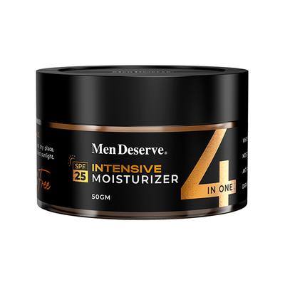 Men Deserve Intensive Moisturizer with SPF 25 for Whitening, Anti Pollution and Dark Spot Reduction 50 gm - Face Moisturizers
