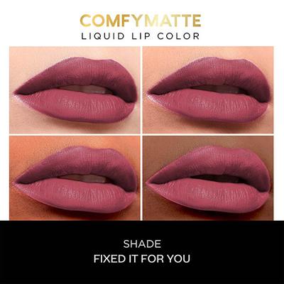 Faces Canada Comfy Matte Mini Liquid Lipstick- Note To Self + Fixed It For You 2.4ml each 2's - Liquid Lipsticks