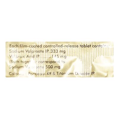 Valprid CR 500mg Tablet 10'S - Epilepsy/Convulsion-Ant