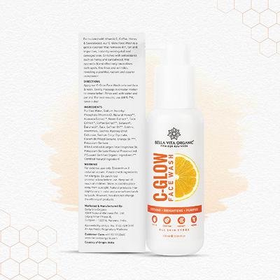 Bella Vita Organic Vitamin C - Glow Natural Face Wash 225 ml - Face Wash & Cleansers