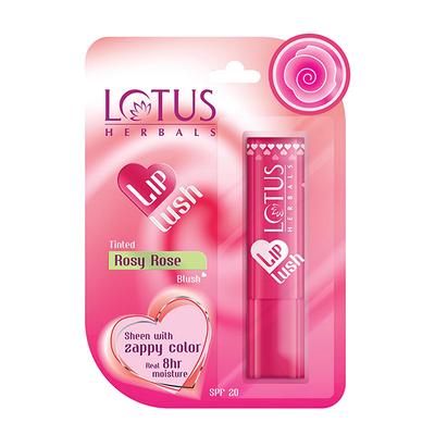 Lotus Herbals Lip Lush Rosy Rose Blush Spf 20 4 Gm - Face Sunscreen
