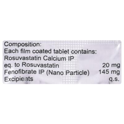 STATPURE F 20 Tablet 10's - High Cholesterol-Dys