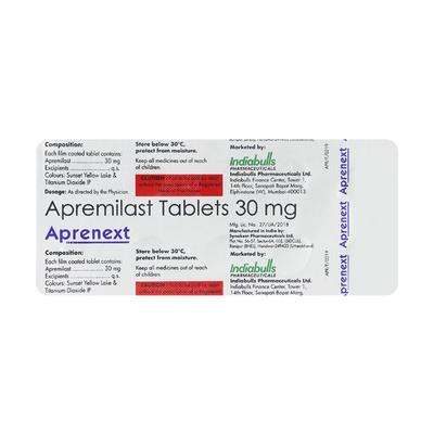 APRENEXT 30mg Tablet 10's - Psoriasis/Seborrhea/Ichthyosis-Pso