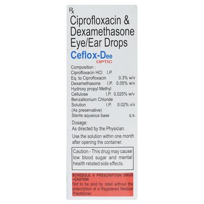 CEFLOX DEE OPTIC Eye/Ear Drops 10ml - Eye Infections-Eaa