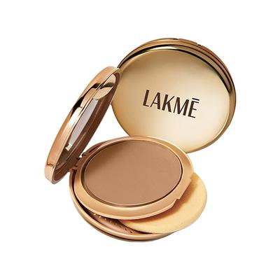 Lakme 9To5 Double Duty Dual Finish Compact, Foundation+Compact,Lightweight, Longstay, Almond 9 g - Compact Powder