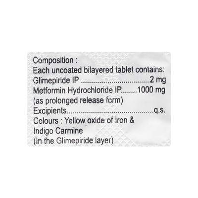 Glimisave Max Forte 2mg Tablet 15'S - Diabetes-Ant