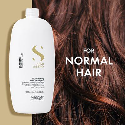 Alfaparf Milano Diamond Illuminating Low Shampoo, Linseed Extract, Shine, Wavy Hair 1000 ml - Shampoos