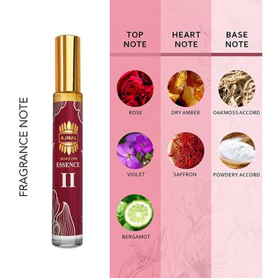 Ajmal Essence Ii Long-Lasting Concentrated Perfume Gift For Men And Women 10 ml - Deodorants/Roll-Ons