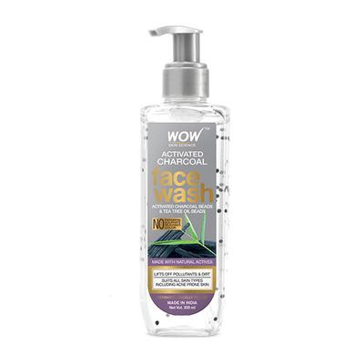 Wow Life Science Activated Charcoal Face Wash 200 ml - Face Washes