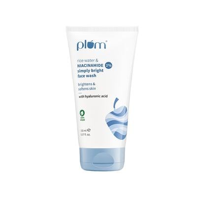 Plum 2% Niacinamide Face Wash With Rice Water For Bright, Soft Skin Gentle,Non-drying formula 150 ml - Face Wash & Cleansers