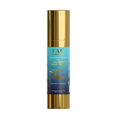 TAC The Ayurveda Co. Nalpamaradi & Curcumin with Natural Retinol Night Cream 50 gm - Personal Care (Ayush)