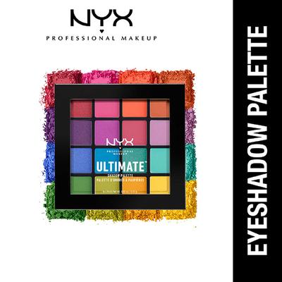 Nyx Professional Makeup Ultimate Shadow Palette - Brights 13.28 gm - Eyeshadow, Bases & Primers
