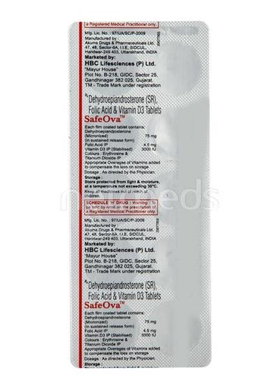 Safeova Tablet 10'S - Hormonal Therapy-Oth