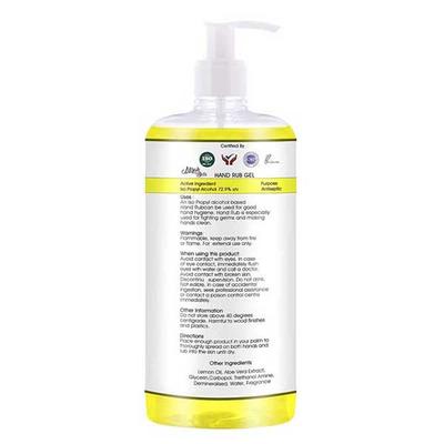 Mirah Belle Lemon Hand Rub Sanitizer (With Vitamin E) 1000 ml - Hand Sanitizer