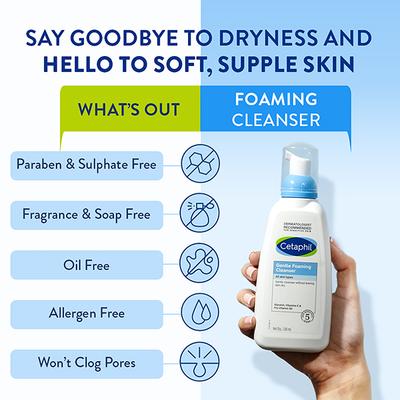 Cetaphil Gentle Foaming For All Skin Type Cleanser 236ml - Face Wash & Cleansers