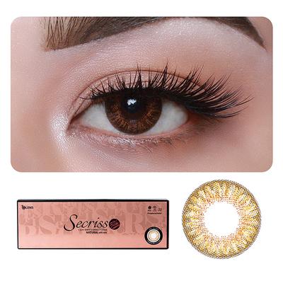 O-Lens Secriss 1Day Coloured Contact Lenses - Natural Brown ( 0.00 ) 1's - Eyecare Lenses