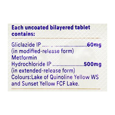 Reclimet OD 60mg Tablet 15'S - Diabetes-Ant