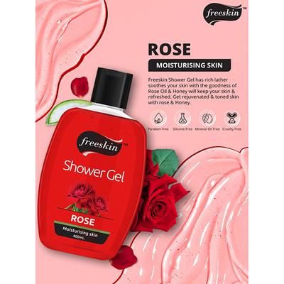 Freeskin Rose Shower Gel 400 ml - Shower Gels & Body Wash