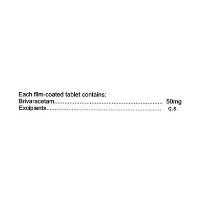 BRIPCA 50 Tablet 14's - Epilepsy/Convulsion-Ant