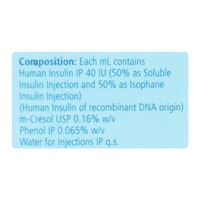 Insugen 50/50 40IU Injection 1X10ml - Diabetes-Ins
