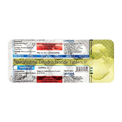 VERTIFYL 8 Tablet 10s (se) - Vertigo-Ant