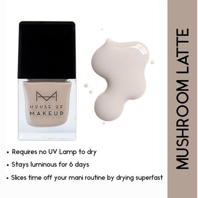House Of Makeup Nail Lacquer - Mushroom Latte 12 ml - Nail Polish