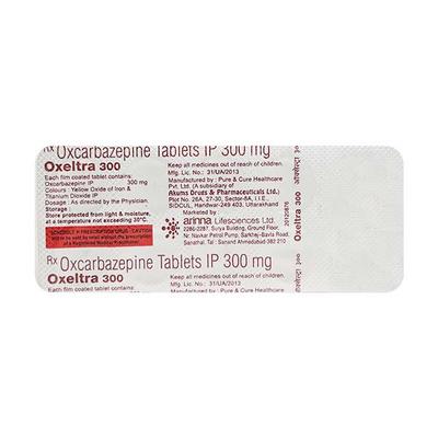 Oxeltra 300mg Tablet 10'S - Epilepsy/Convulsion-Ant