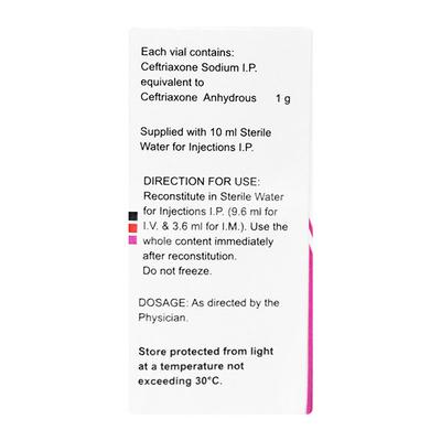Cefera 1000mg Injection 2ml - Bacterial Infections-Cep