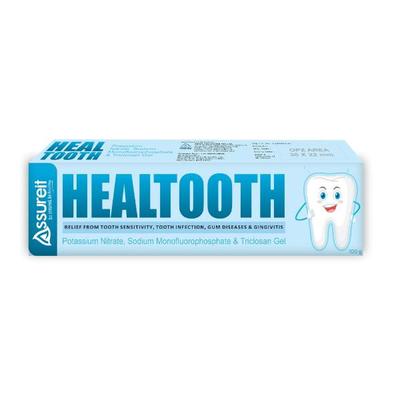 Assureit Healtooth Potassium Nitrate, Sodium Monofluorophosphate & Triclosan Tooth Gel 100 g - Toothpaste
