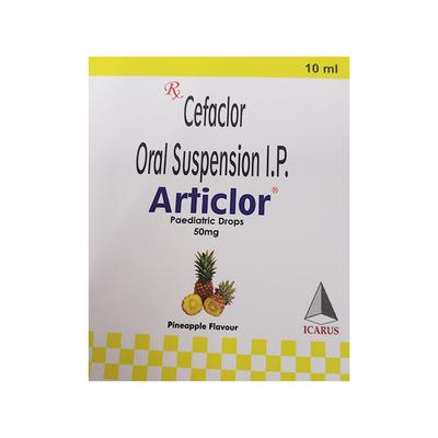 Articlor PINEAPPLE FLAVOUR Paediatric Drops 10ml - Bacterial Infections-Cep