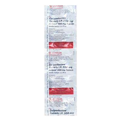 Kefpod 200mg Tablet 10'S - Bacterial Infections-Cep
