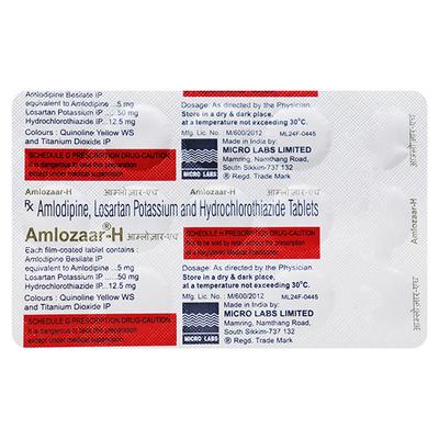 AMLOZAAR H Tablet 15's - Hypertension-Cal
