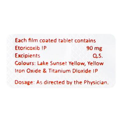 Etowin 90mg Tablet 10'S - Pain relief-Nsa
