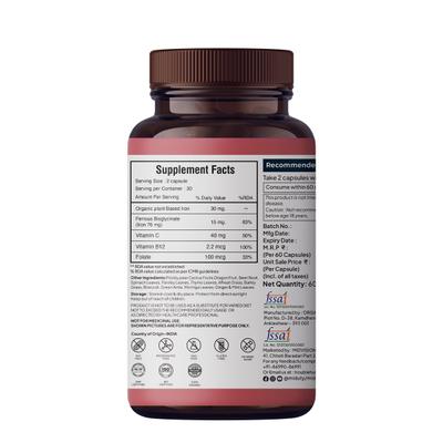 Miduty Organic Blood Builder Capsule 60's - Vital Health