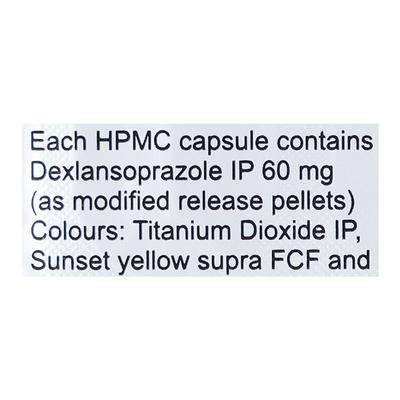 DDR 60mg Capsule 10'S - Ulcer/Reflux/Flatulence-Aaa