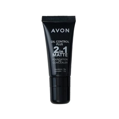 Avon True Oil Control Plus 2-In-1 Matte Foundation 1.8G & Concealer 1.5 G - Oriental 1's - Foundation