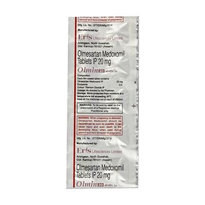 Olmin 20mg Tablet 10'S - Hypertension-Ang