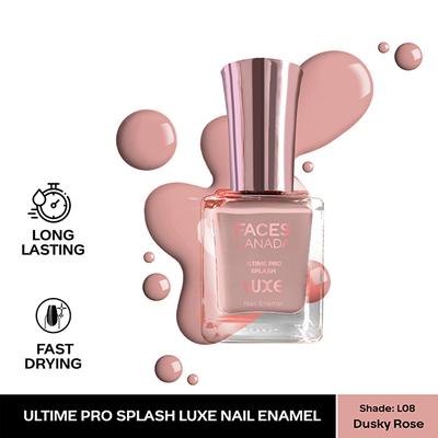 Faces Canada Ultime Pro Splash Luxe Nail Enamel - Dusky Rose (L08) 12 ml - Nail Polish