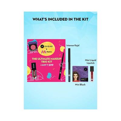Sugar Cosmetics The Ultimate Makeup Trio Kit 5.4 gm - Makeup Kits & Sets