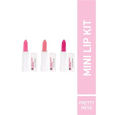 MyGlamm POPxo Makeup Collection -Mini Lip Kit-Pretty mess-7.5gm - Lipsticks